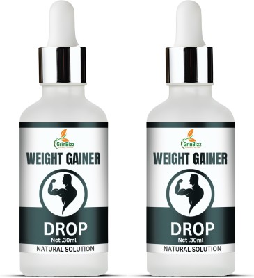 grinbizz Weight Gainer Drop Support To Build Stamina,Weight,Protein,Endura Mass(Pack of 2)