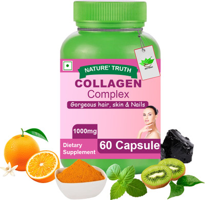 BIRJI HERBALS Collagen Complex 60Veg Capsules Pack of 1(60 Capsules)