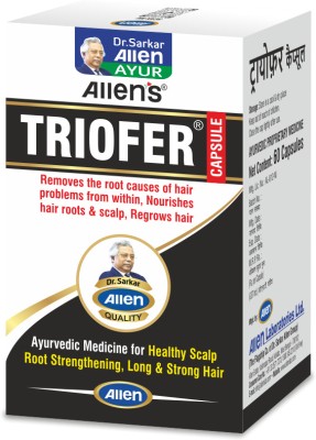 Allen's Triofer Ayurvedic 60 Caps x 4 packs - For Long & Strong hair(Pack of 4)