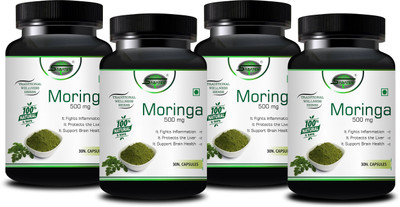 Sabates Moringa Herbal Tablets Purifies Liver Functions Removes Skin & Hair Problems(Pack of 4, 120 Capsules)