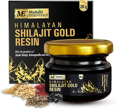 Multani Essentials Himalayan Shilajit Gold Resin | Boost Strength, Vigor & Vitality -(20 g)