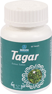 Bio Skylife Tagar Extract Tablets Pack of 3(Pack of 3, 180 Tablets)
