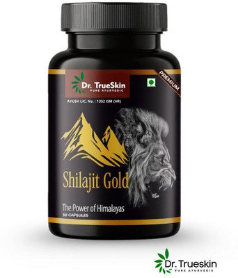 Dr.TrueSkin Shilajit Gold Natural Daily Vitality Boost 30 Capsules(30 Capsules)