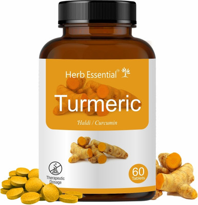 Herb Essential Turmeric/Haridra (Curcuma Longa) 500Mg Tablet - 60 Count(60 Tablets)