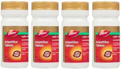 Dabur Avipattikar Tablets for Gas & Acidity(Pack of 4, 240 Tablets)