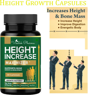 visalak pharma Height Incresae Ayurvedic tab-lets 30 Caps pack of 1(30 Capsules)