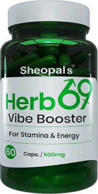 Sheopals Herb69 Capsules With Ashwagandha To Help Improve Energy, Stamina & Strength