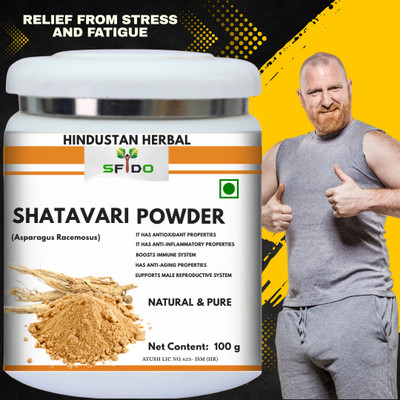 hindustan herbal Shatavari Powder Organic Herbal Immunity & Stress Relief Men & Women(100 g)