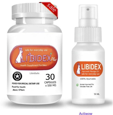 libidex Capsule & Oil Pure Herbal Health Boost X11(30 Capsules)