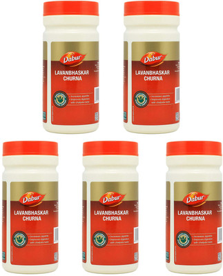 Dabur Lavanbhaskar Churna 120 GM(Pack of 5, 120 g)