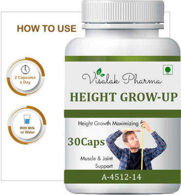 visalak pharma Height Grow-Up Effective Capsule For Body Fit & Development(30 Capsules)