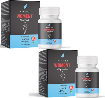 Nisbat Futurherbs Woment Stamina I Vigour I Improves Fertilization Menopause Capsules For Women(Pack of 2)