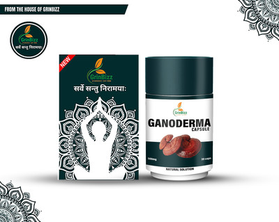 grinbizz Ganoderma Capsule Supports Immunity and Respiratory Health/Boost Stamina(30 Capsules)