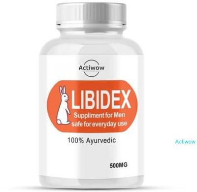 ACTIWOW Libidex Capsules Herbal Stamina Formula for the Modern Man(30 Capsules)