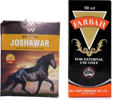 MAQS HERBAL JOSHAWAR (125 GM) + REX FARBAH (50 ML) COMBO(Pack of 2)