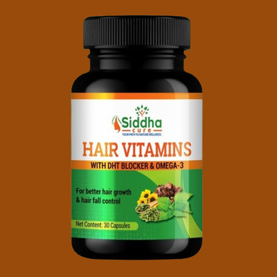 Siddha cure Hair Vitamin Capsules With Biotin, Keratin & Collagen for Healthy Hair & Scalp(30 Capsules)