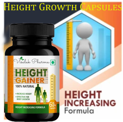 visalak pharma Height Gainer Natural & Pure Height Increase cap-sules(60 Capsules)