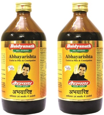 Baidyanath Abhayarishta Useful in Piles & Constipation - 450 Ml(Pack of 2)