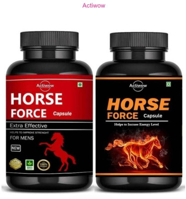 ACTIWOW Horse Force Capsule For men who want more energy Row DD3D A01(30 Capsules)