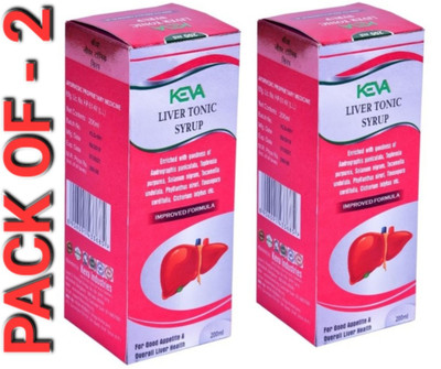 KEVA Primium Liver Tonic Syrup For Healthy Liver & Digestive Support in 200+200 ml(Pack of 2, 400 ml)