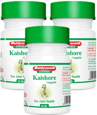 Baidyanath Kaishore Guggulu 80 Tablets(Pack of 3)