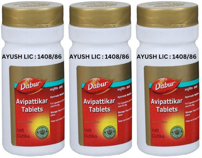 Dabur Avipattikar Tablets (60tab Each One)(Pack of 3, 180 Tablets)