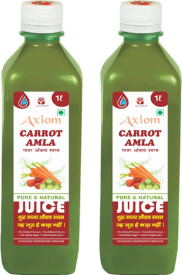 AXIOM Carrot Amla Juice 1000ml(Pack of 2, 2000 ml)