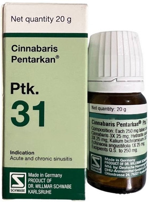 Dr.Willmar Schwabe India CINNABARIS Ptk.31(20 g)
