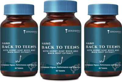 ZEROHARM BACK to TEEN(Pack of 3, 180 Tablets)