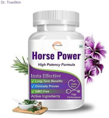 Dr.TrueSkin Horse Power Capsule & Oil For Energized Physical Performance(30 Capsules)