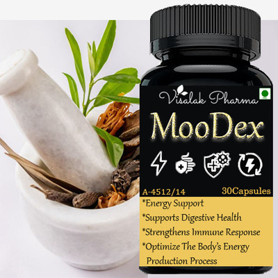visalak pharma Moo-dex Capsules FOR STREN-GTH, POW-ER 30 CAPSULE (PACK OF 1)(30 Capsules)