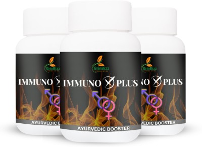 grinbizz Immuno X Plus Ayurvedic Medicine For Increase Body Energy ,Power|For Men & Women(3 x 200 g)