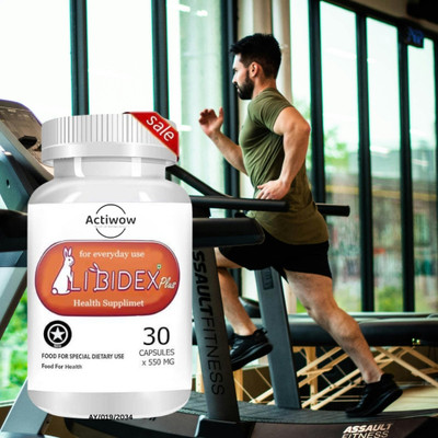 ACTIWOW Libidex Plus - Powerful Bold Turbo Formula for Men(30 Capsules)