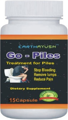 earthayush Go-Piles/Best Treatment For Piles / 15 Cap(15 Capsules)