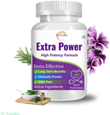 Dr.TrueSkin Extra Power Capsules With Herbal Energy Amplifier A01(30 Capsules)