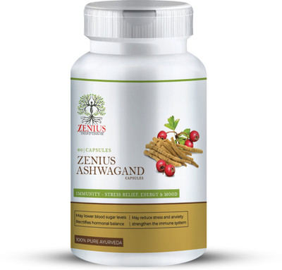 Zenius Ashwagand Capsules Enhance Wellness: Immunity and Energy Power(60 Capsules)