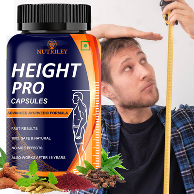 NUTRILEY Height increase medicine, height growth medicine, height badhane dawai(60 Capsules)