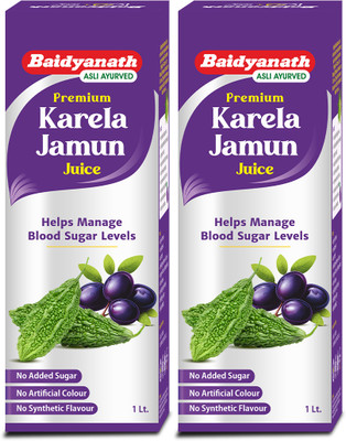 Baidyanath Premium Karela Jamun Juice(Pack of 2, 2 L)