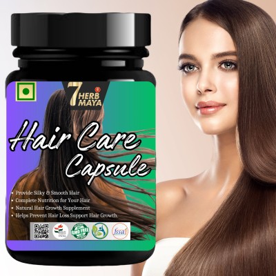 7Herbmaya Herbal Hair Growth Capsule | Hair Capsules For Dry Frizzy And Hair-Fall Problem(Pack of 3)