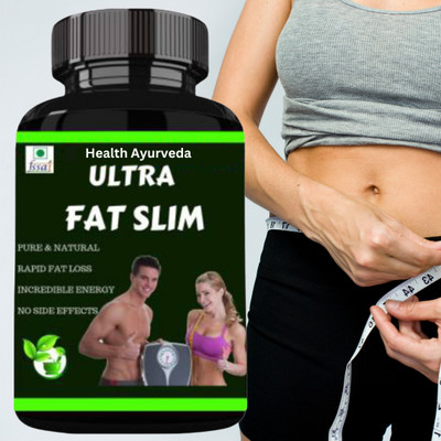 Health Ayurveda Ultra Fat Slim | Fat Cutter | Body Fat Loss Medicine | Weight Loss | Body Slim(30 Capsules)