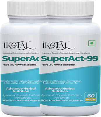 IKOTAL Super Act Health Power Capsule For Men / Realize Your Power / Stay Active(Pack of 2, 120 Capsules)