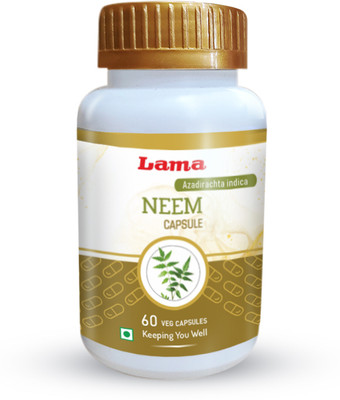 Lama Neem Capsule | With Azadirachta indica Extracts - 60 Vegetarian Capsules(60 Capsules)