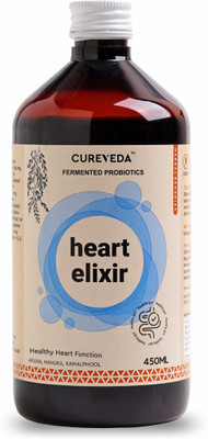 Cureveda Heart Elixir Cholesterol & BP Control, Healthy Cardiac Wellness Syrup(450 ml)