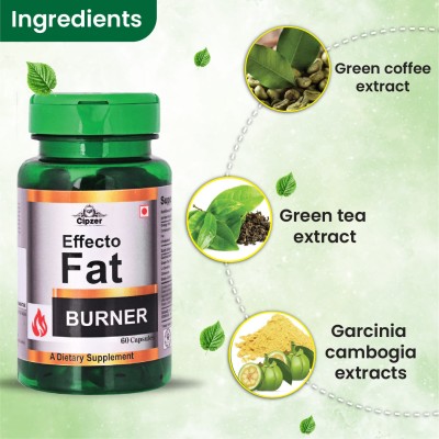 CIPZER Effecto Fat Burner Capsule(60caps)-Block & burn fat,appetite& revitalize energy