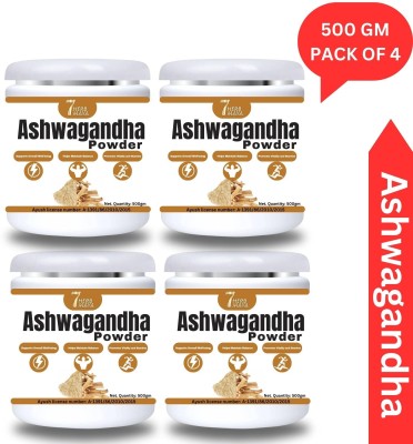 7Herbmaya Organic Ashwagandha Powder | Ayurvedic Ashwagandha Curan Each 500g(Pack of 4)