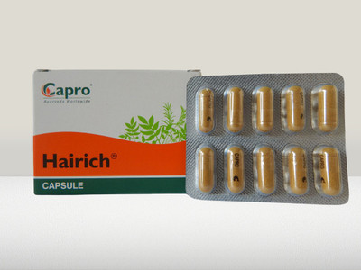 CAPRO HAIRICH CAPSULE, An Effective Ayurvedic Oral Hair Tonic-100 Capsules(100 Capsules)