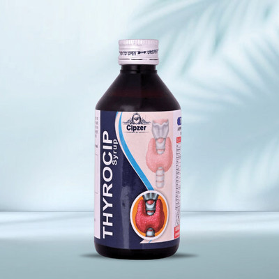 CIPZER Thyrocip Syrup Caters to minor symptoms of thyroid & Aids in weight loss(200ml)(200 ml)