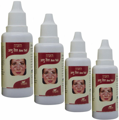 Tansukh Anu Taila Nasal Drops | Anu Tel Tailam Ayurveda Oil | 25 Ml x 4 | Pack Of 4 |(Pack of 4, 25 ml)