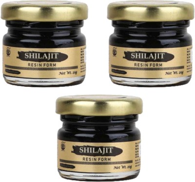 Vidhivedanta PURE SHILAJIT in Resin Form 20 gm (pack of 3) (20 X 3= 60gm)(Pack of 3)