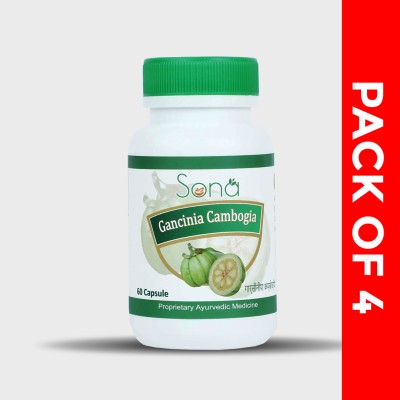 SONA HEALTH CARE Garcinia Cambogia capsules weight loss fat burner-Pack of 4(Pack of 4)